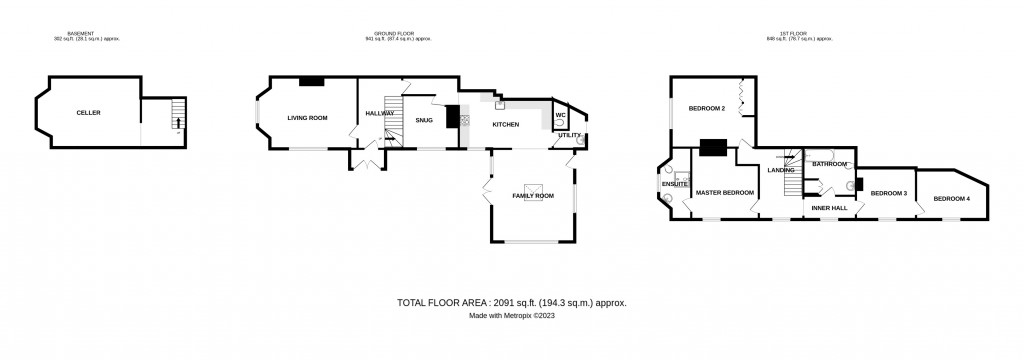 Floorplans For Overbury Rd, HR1, Hereford