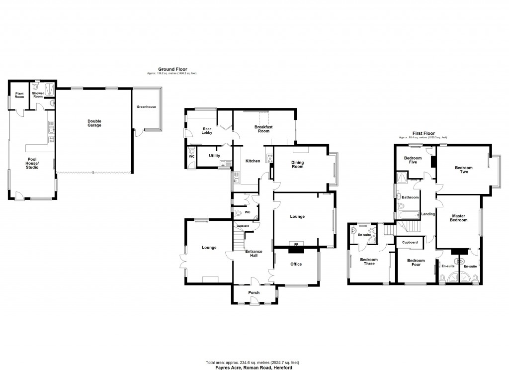 Floorplans For Roman Road, Hereford