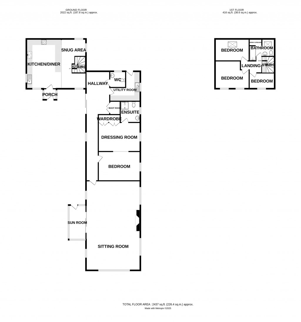 Floorplans For Bradnor, Kington, Herefordshire