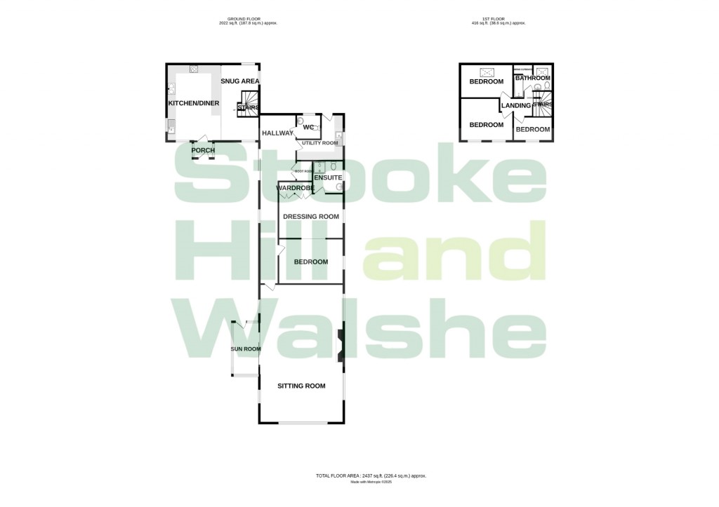 Floorplans For Bradnor, Kington, Herefordshire