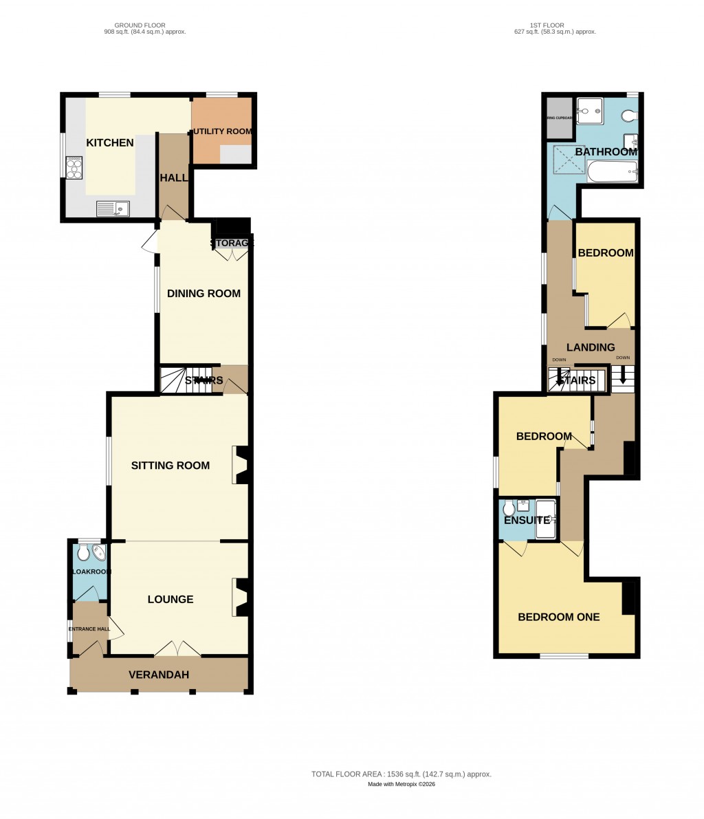 Floorplans For The Homend, Ledbury, Herefordshire