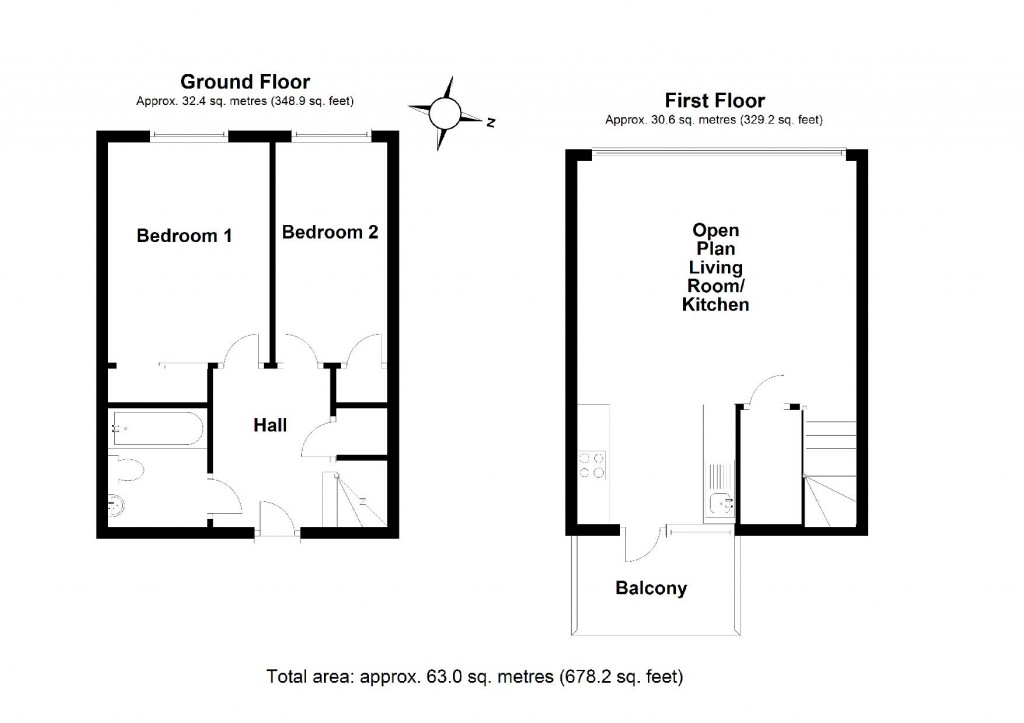 Floorplans For Gaol Street, Hereford