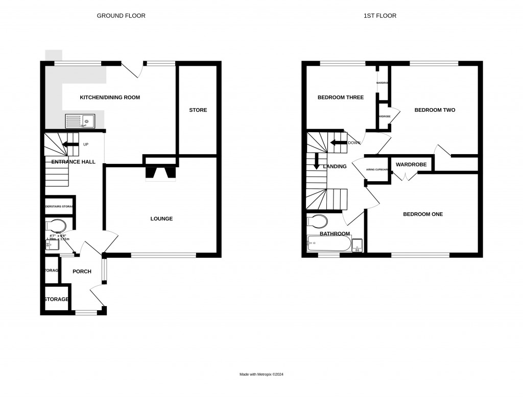 Floorplans For The Crypt Estate, Dymock, Gloucestershire