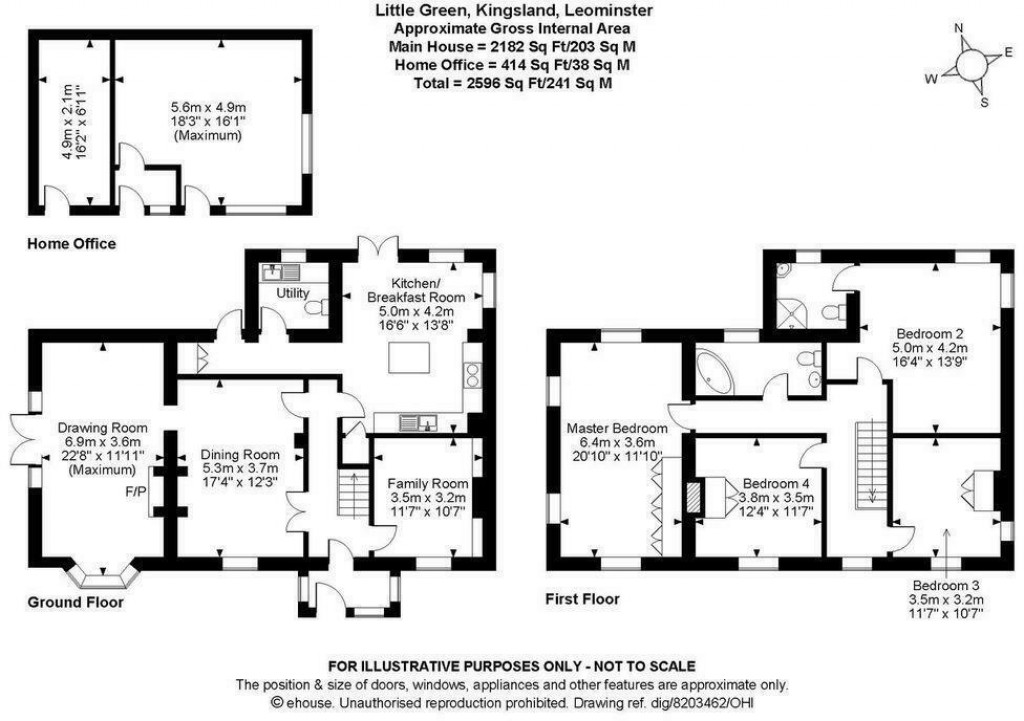 Floorplans For Kingsland, Leominster, Herefordshire