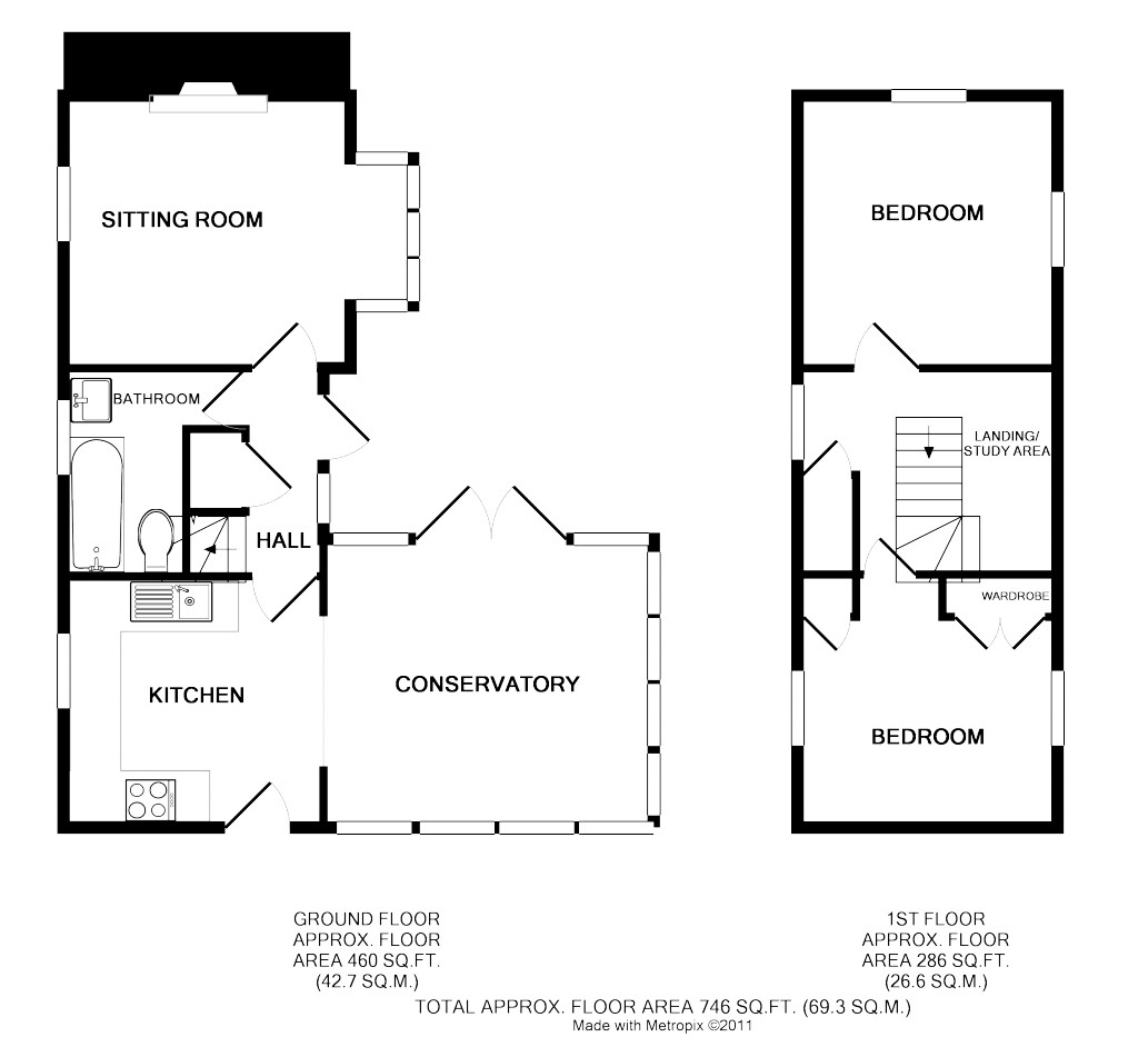 Floorplans For Ashperton, Ledbury, Herefordshire