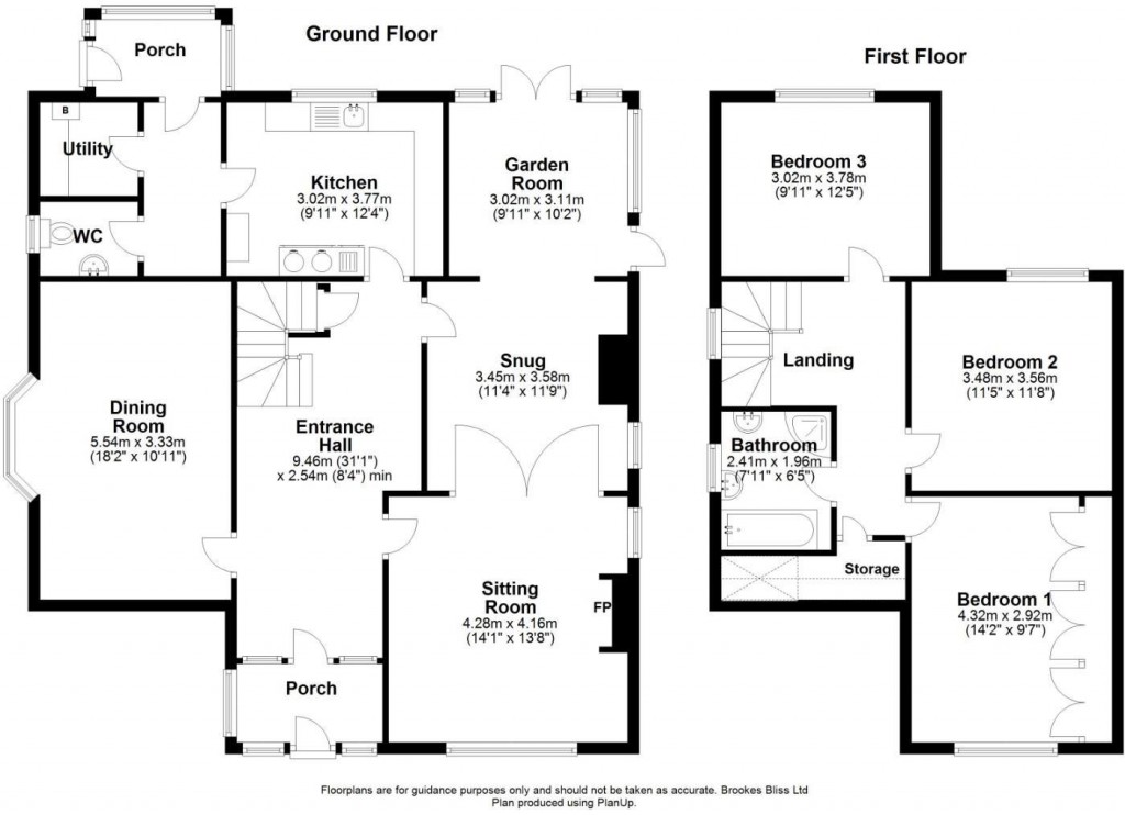 Floorplans For Stretton Sugwas, Hereford