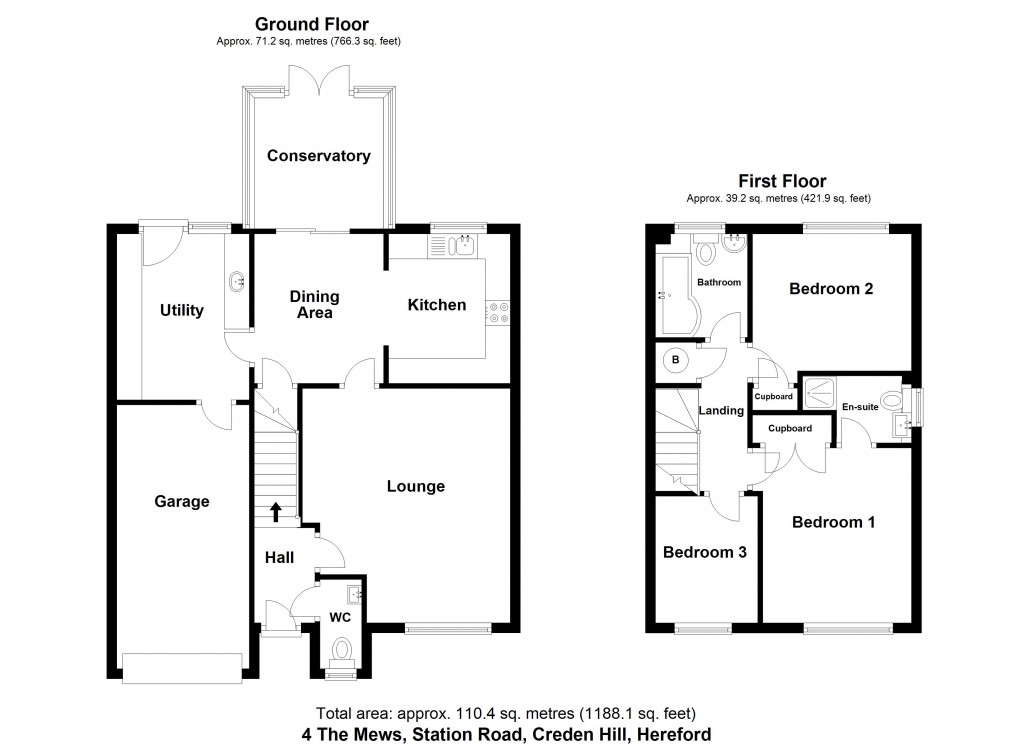 Floorplans For Credenhill, Hereford