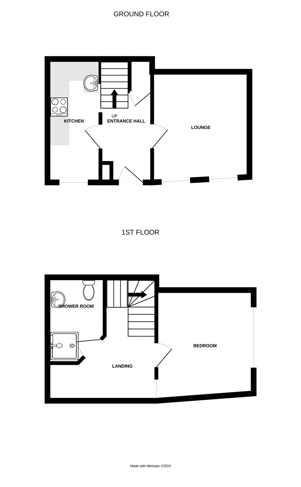 Floorplans For The Loft, Ledbury, Herefordshire