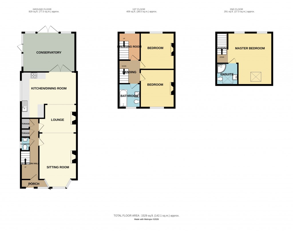 Floorplans For Newbury Park, Ledbury, Herefordshire
