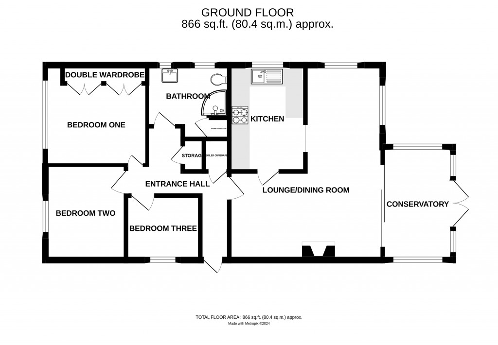 Floorplans For Woodfield Road, Ledbury, Herefordshire
