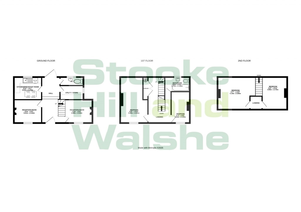 Floorplans For Wye Street, Hereford