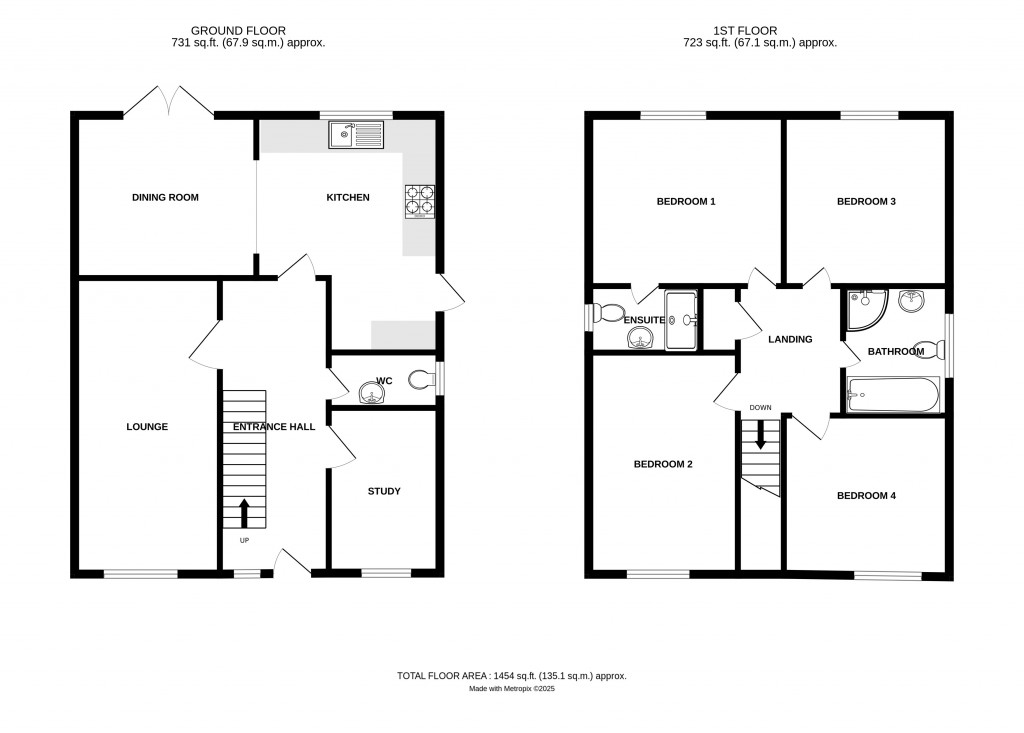 Floorplans For Eign Hill Gardens, Hereford