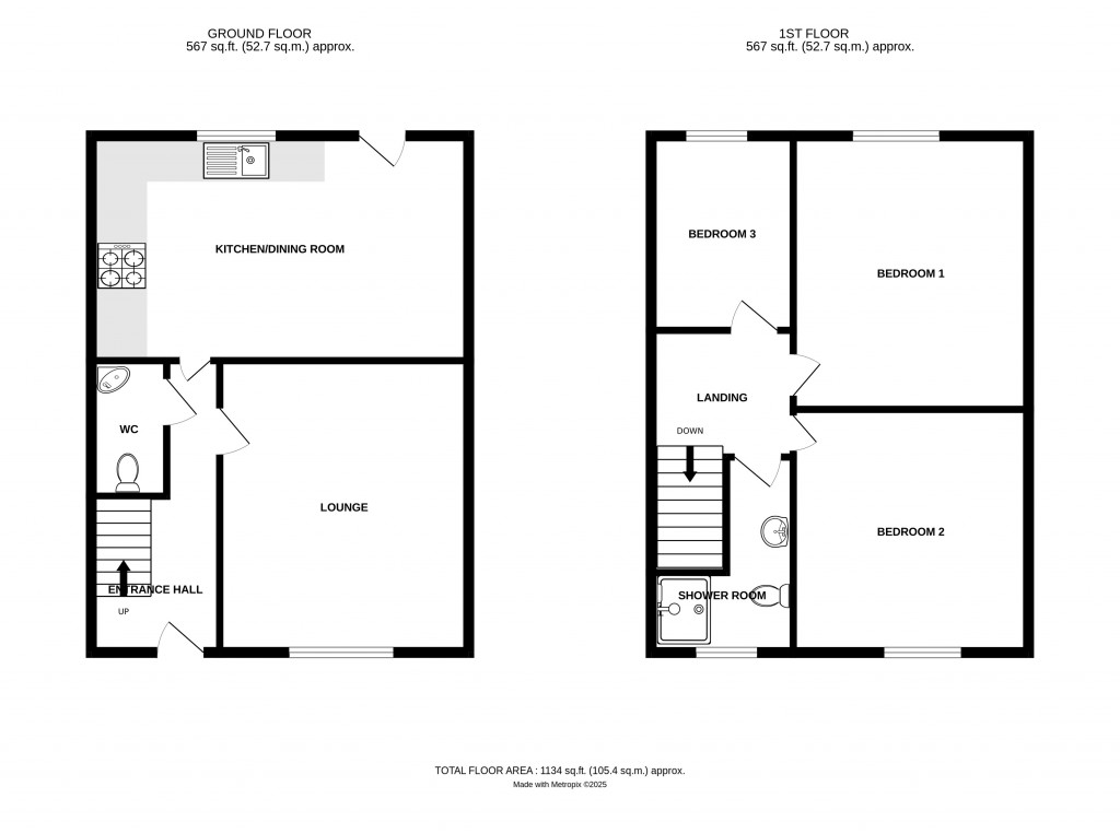 Floorplans For Eign Hill Gardens, Hereford