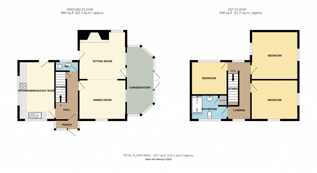 Floorplans For Stretton Grandison, Ledbury, Herefordshire