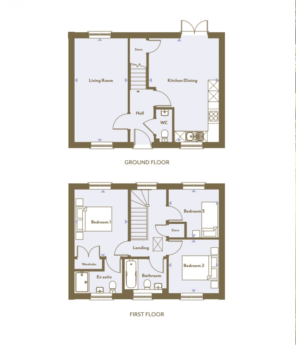 Floorplans For Kingstone, Hereford