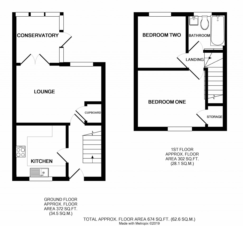 Floorplans For Prince Rupert Road, Ledbury, Herefordshire