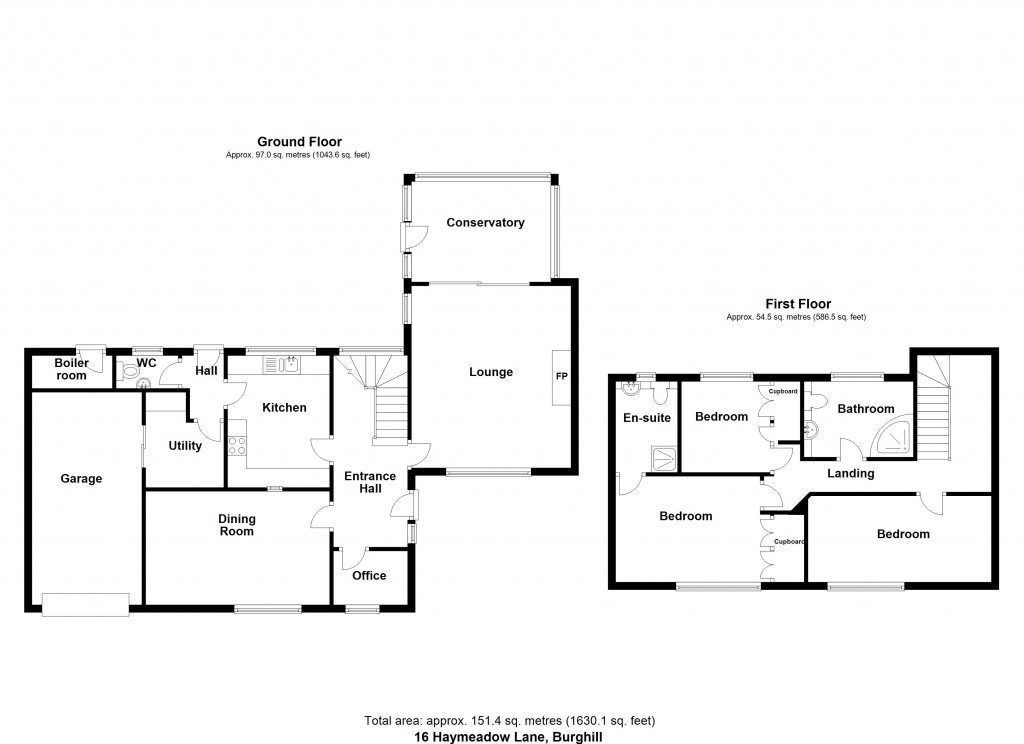Floorplans For Burghill, Hereford