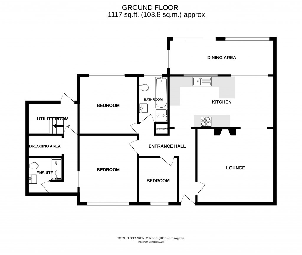 Floorplans For Knapp Close, Ledbury, Gloucestershire
