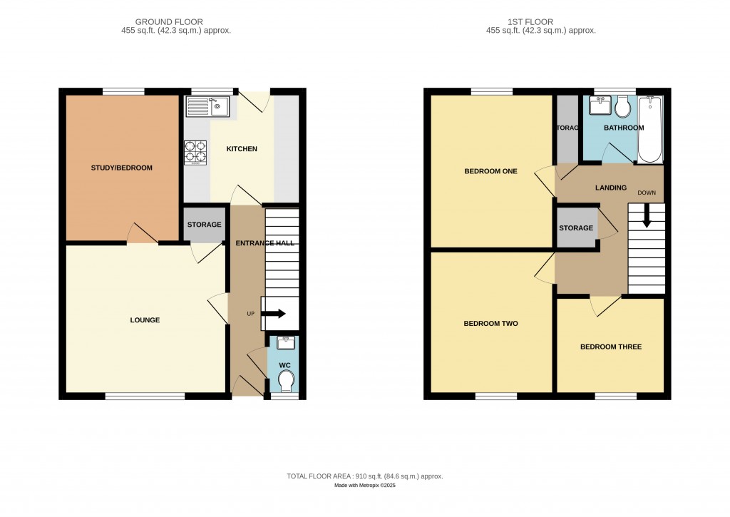 Floorplans For Katherines Walk, Ledbury, Herefordshire