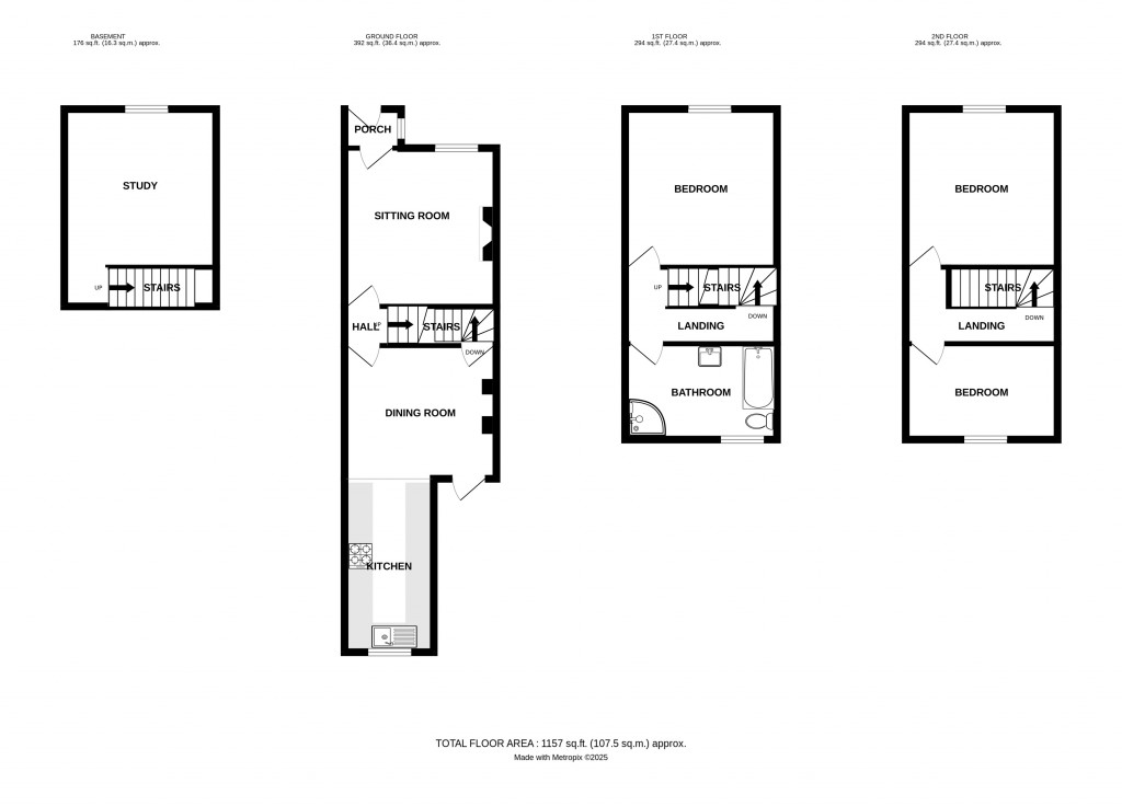 Floorplans For Ryelands Street, Hereford