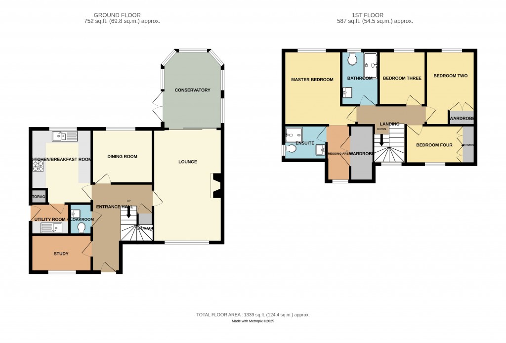 Floorplans For Progress Close, Ledbury, Herefordshire