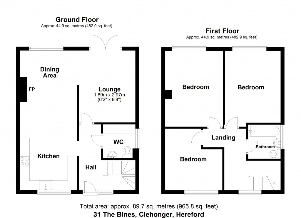 Floorplans For Clehonger, Hereford