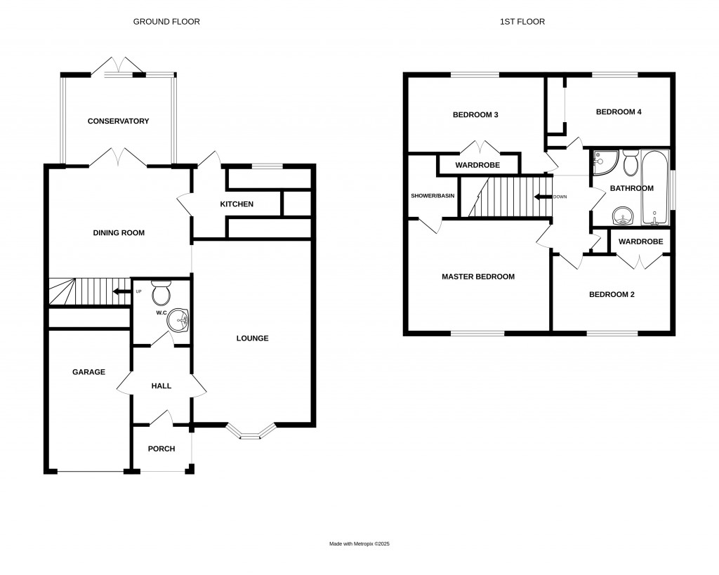 Floorplans For Biddulph Way, Ledbury, Herefordshire
