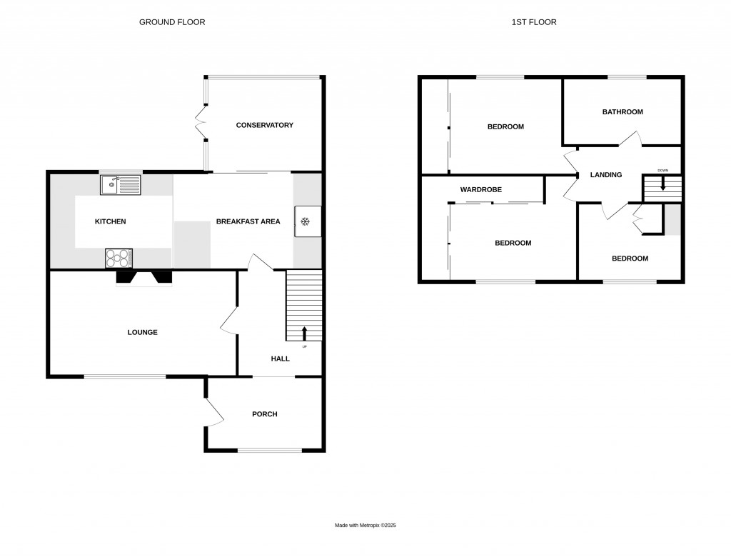 Floorplans For Tennyson Close, Hereford