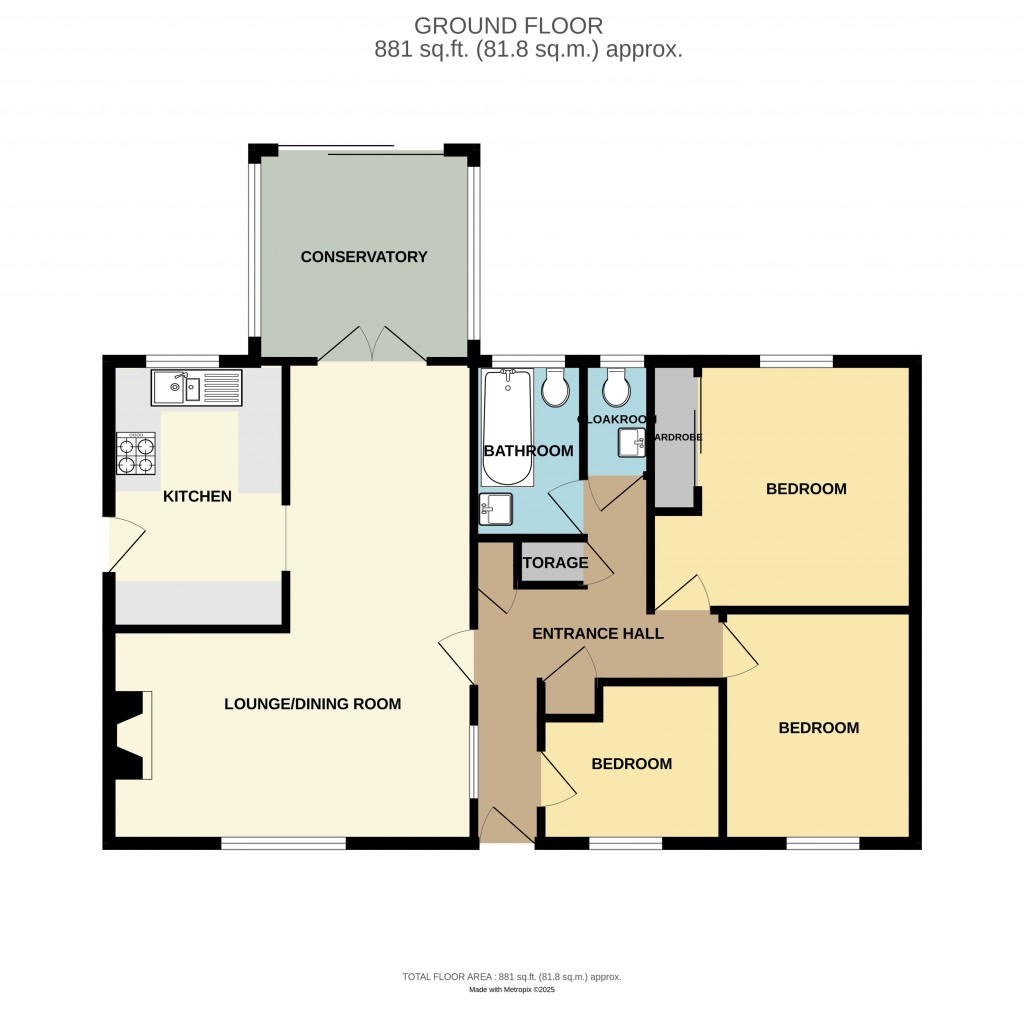 Floorplans For Jubilee Close, Ledbury, Herefordshire