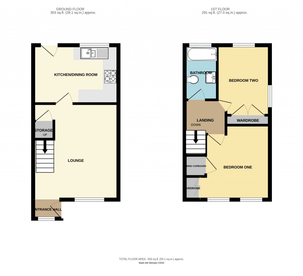 Floorplans For Target Close, Ledbury, Herefordshire