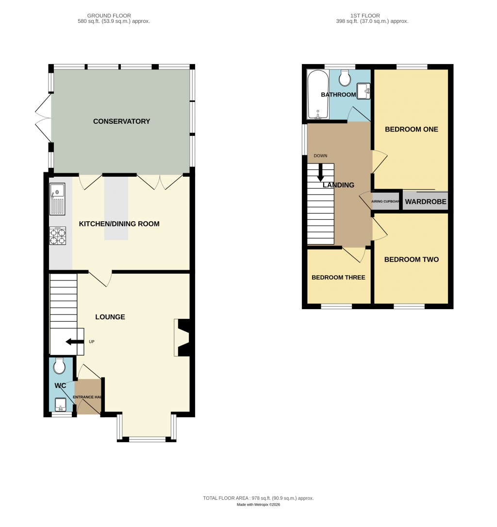 Floorplans For Ferndown Road, Ledbury, Herefordshire