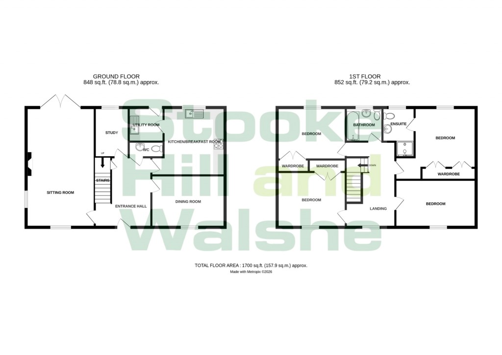 Floorplans For Tillington, Hereford