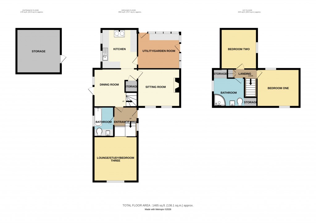 Floorplans For Castle Frome, Ledbury, Herefordshire