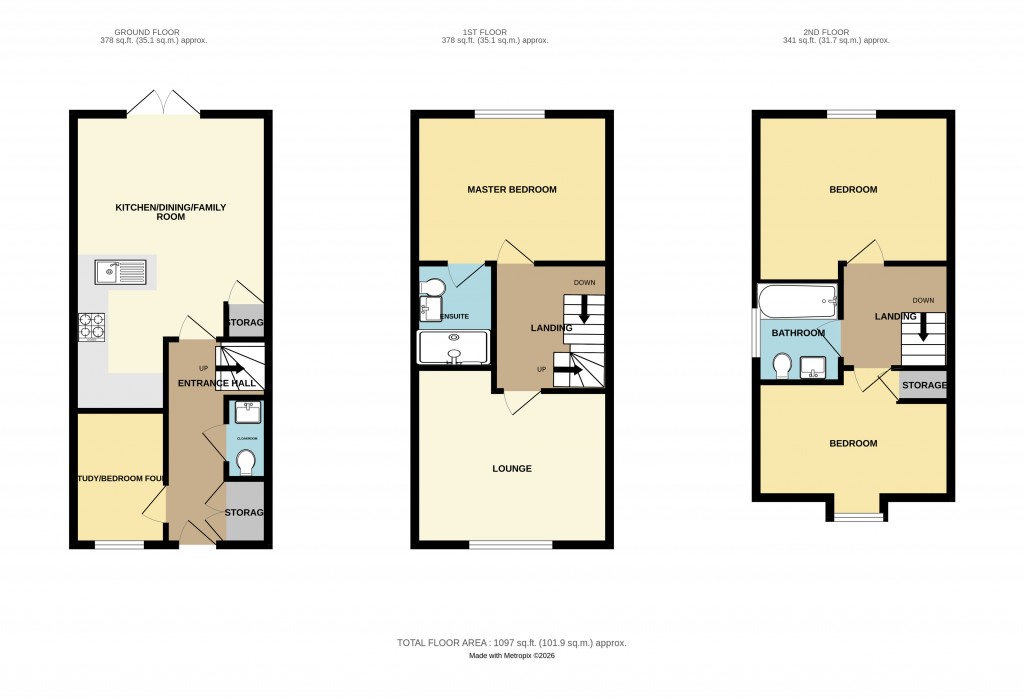 Floorplans For Keats Meadow, Ledbury