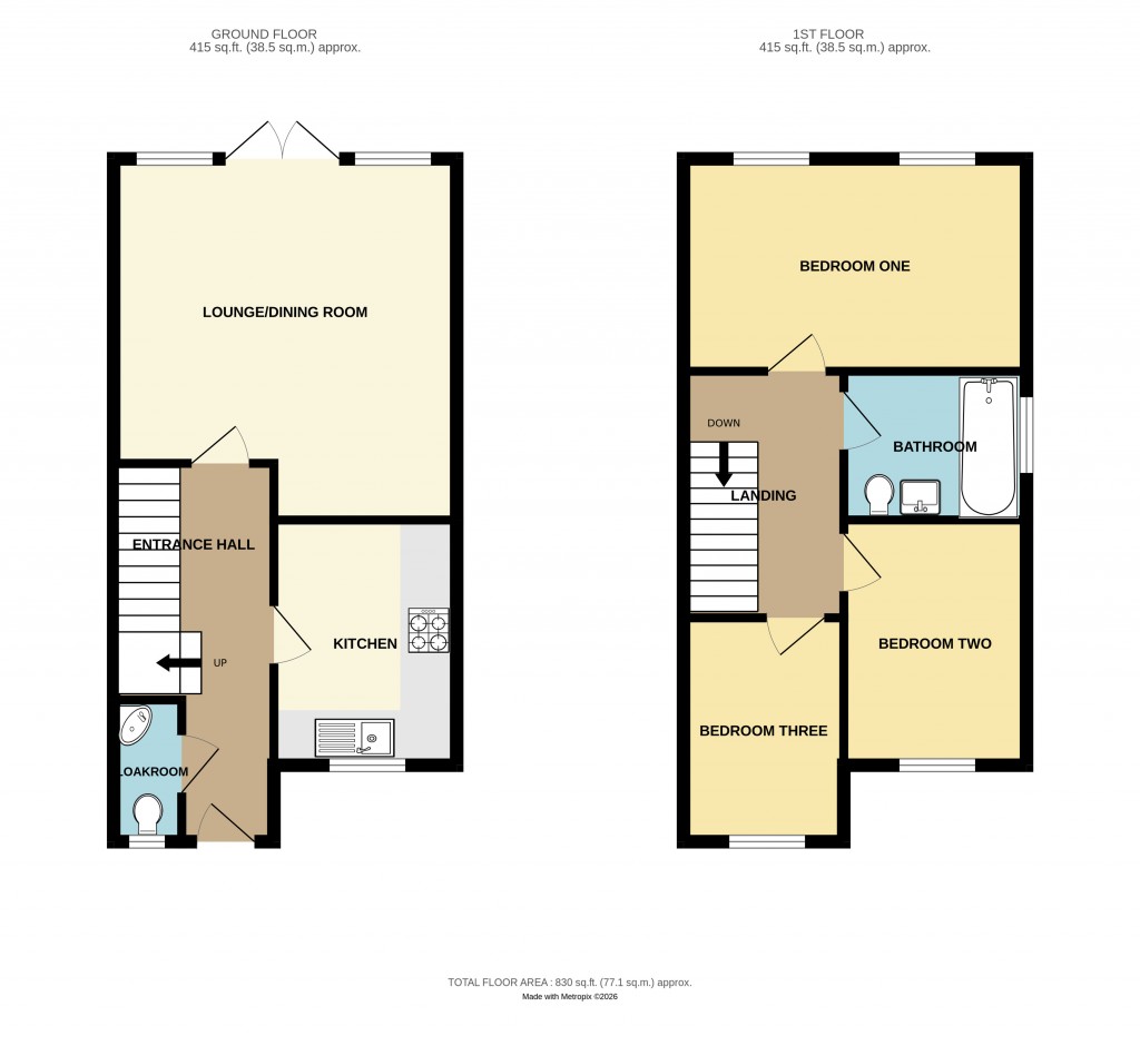 Floorplans For Homend Crescent, Ledbury
