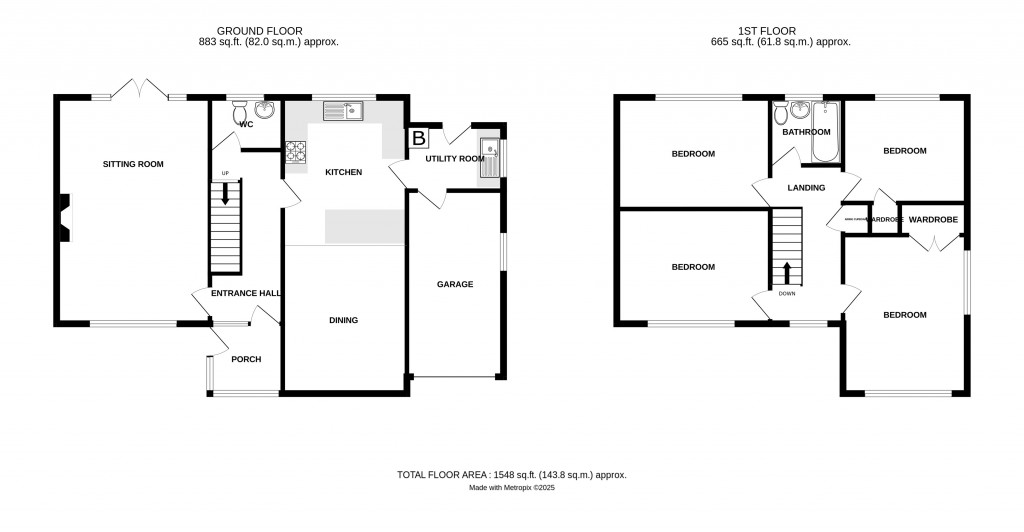 Floorplans For Judges Close, Hereford