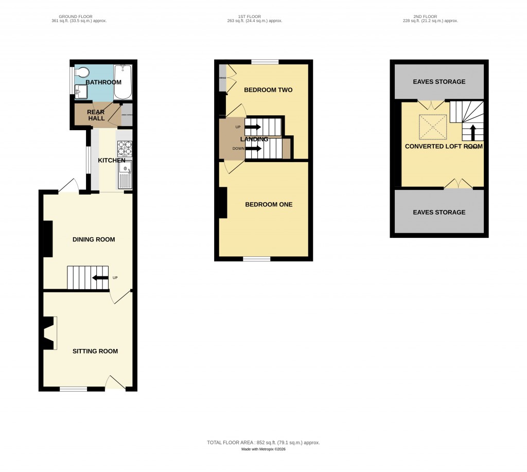 Floorplans For Bridge Street, Ledbury, Herefordshire