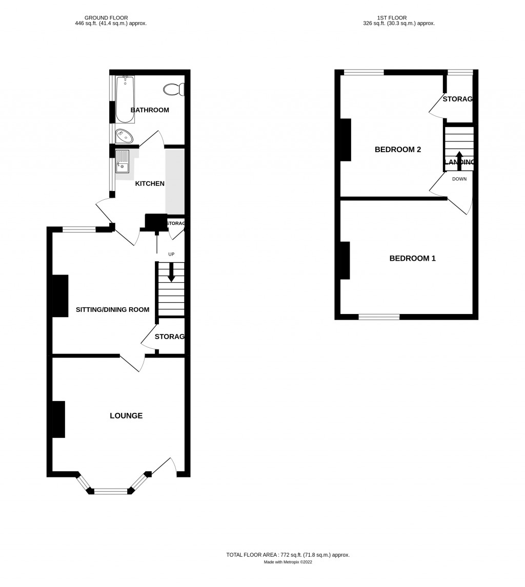 Floorplans For Belle Orchard, Ledbury, Herefordshire