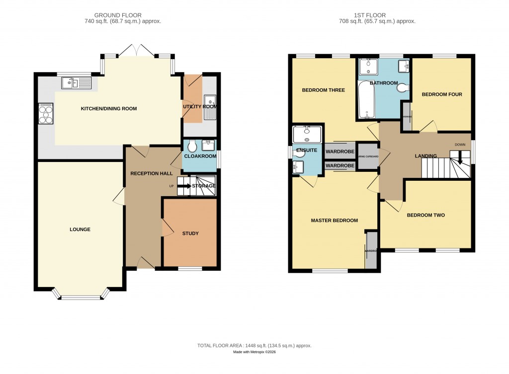 Floorplans For Haggard Place, Ledbury, Herefordshire