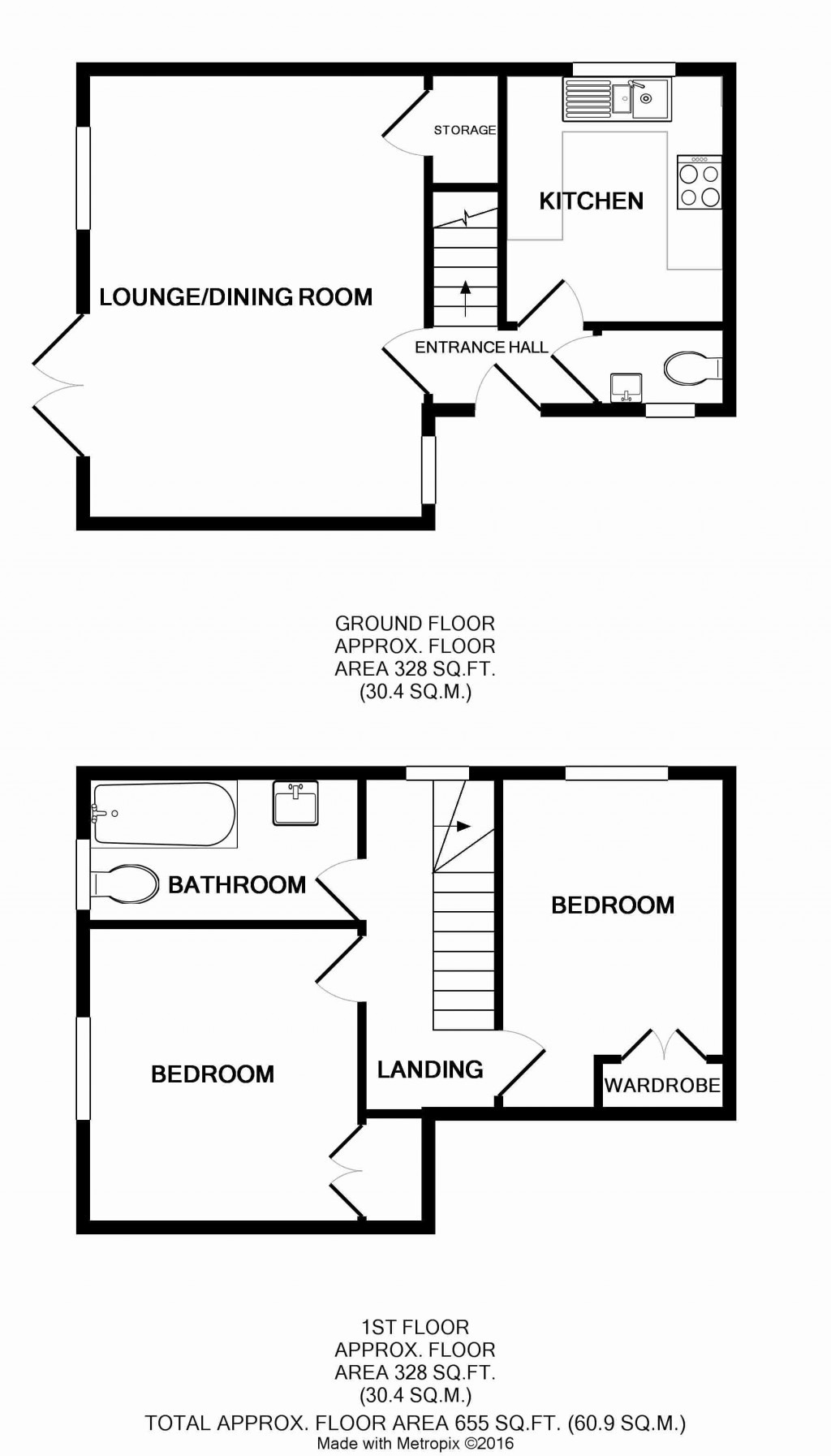 Floorplans For Browning Road, Ledbury, Herefordshire