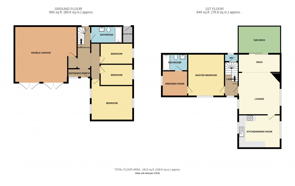 Floorplans For Parkway, Ledbury, Herefordshire
