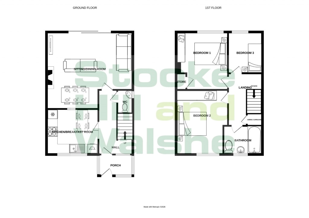 Floorplans For Coniston Walk, Hereford