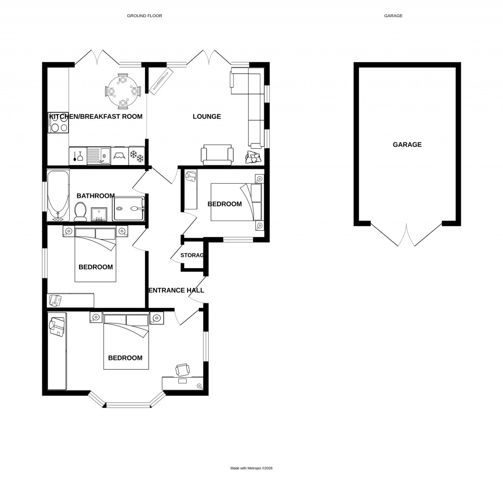 Floorplans For Kings Acre Road, Hereford