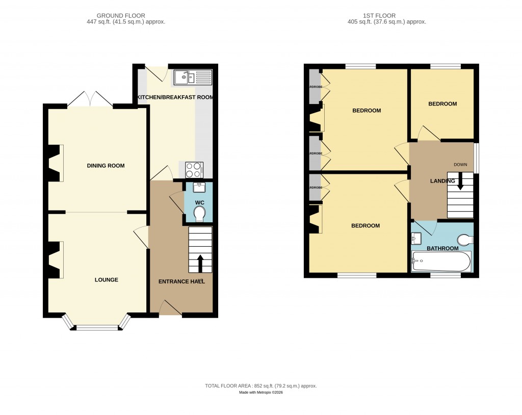 Floorplans For Colwall, Malvern, Herefordshire
