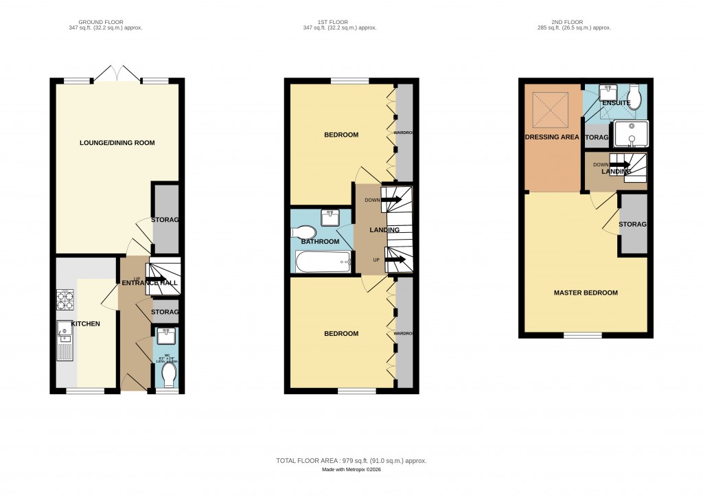 Floorplans For The Homend, Ledbury, Herefordshire