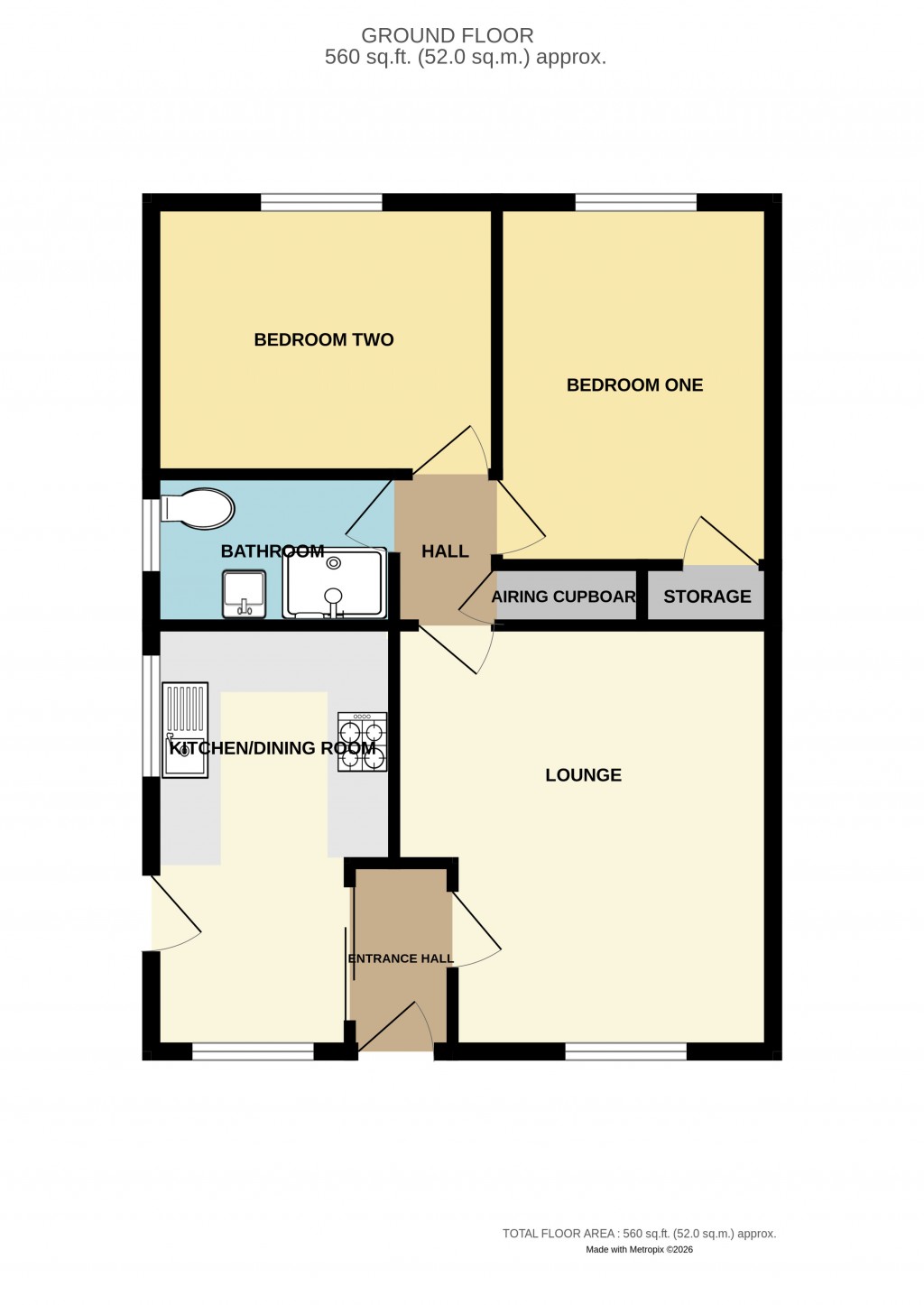 Floorplans For Northmead, Ledbury, Herefordshire