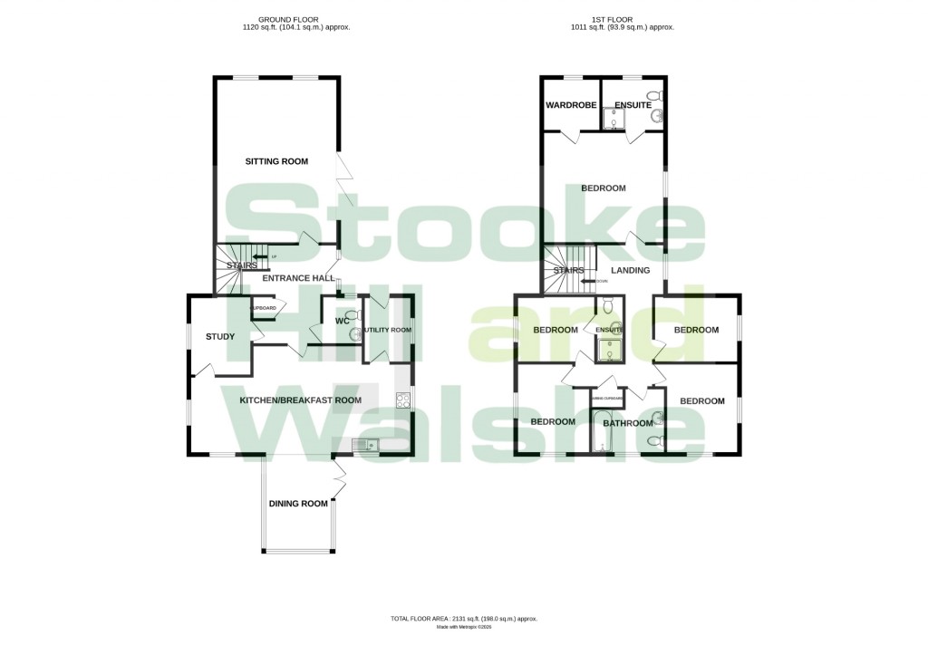 Floorplans For Tillington, Hereford
