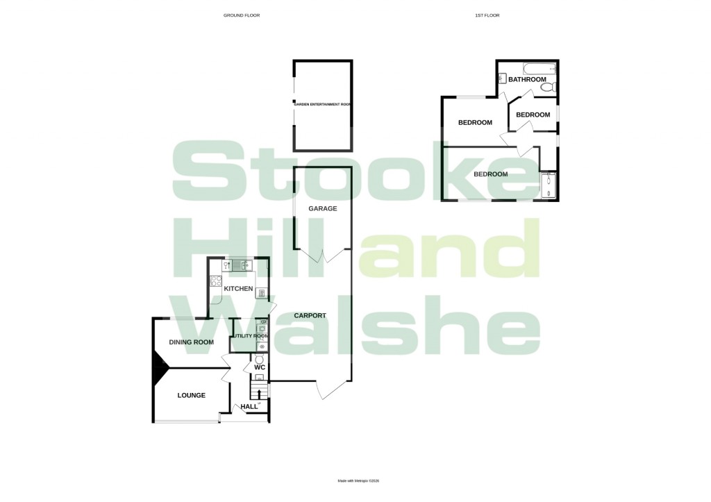Floorplans For Bute Avenue, Hereford